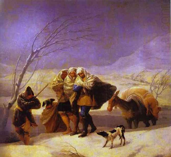 Francisco Jose de Goya The Snowstorm china oil painting image